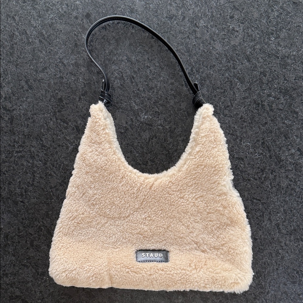 STAUD faux fur bag
